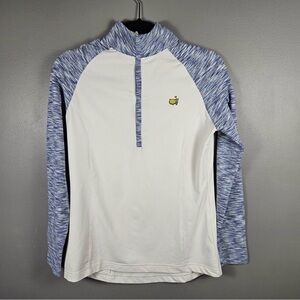 Masters Magnolia Lane Tech Women's Long Sleeve 1/2 Zip Pullover Top SZ S Golf